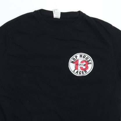 Womens UK Size M Roly Black Basic T-Shirt