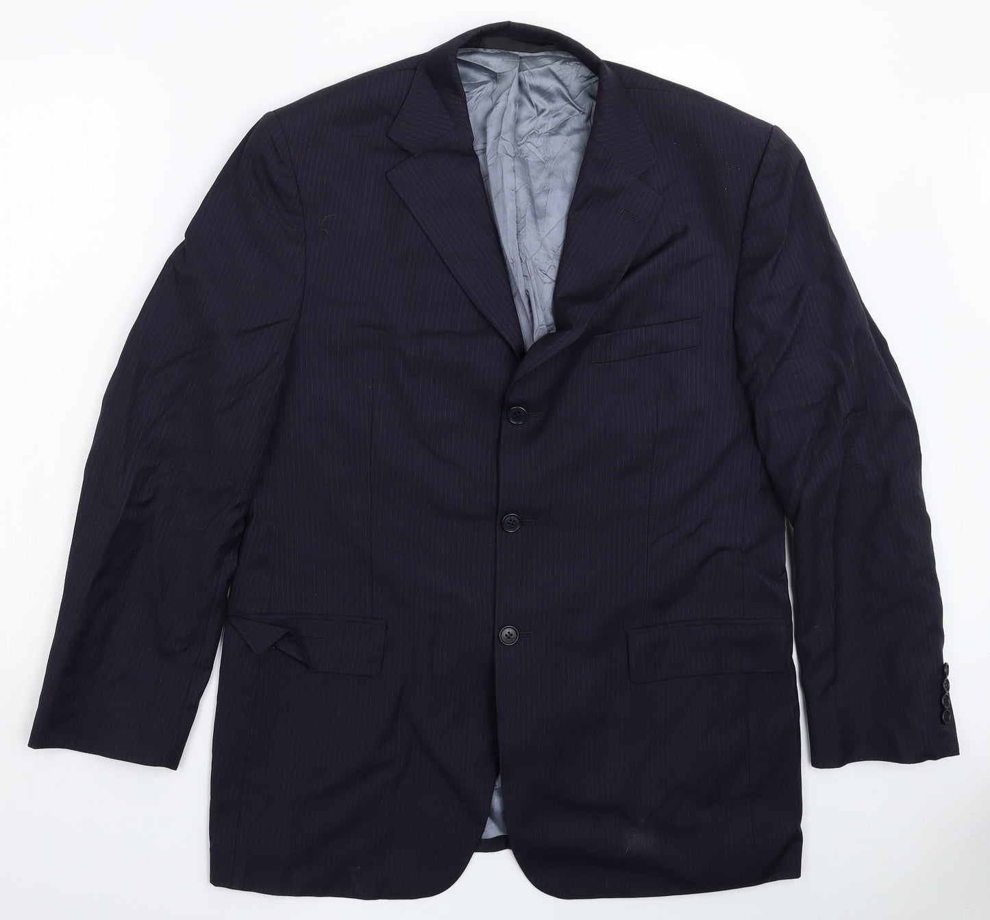 Mens UK Size 42 Marks and Spencer Regular Blue Suit Jacket