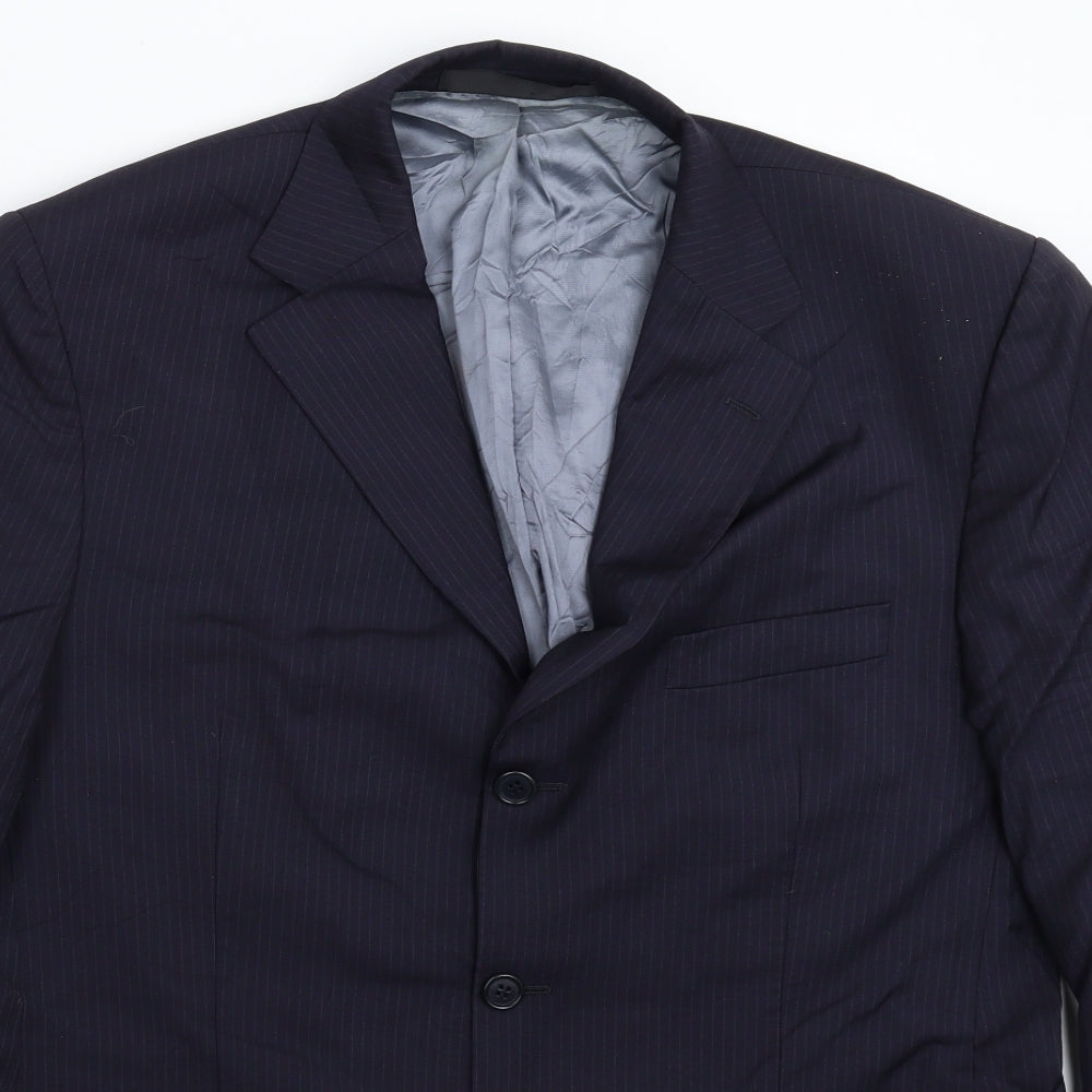 Mens UK Size 42 Marks and Spencer Regular Blue Suit Jacket