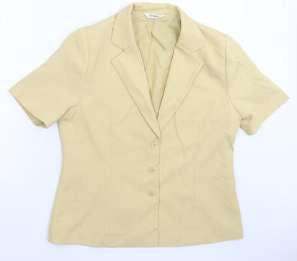 Fosby Womens Beige   Jacket Suit Jacket Size 16