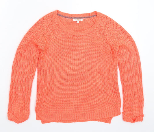 Blue Zoo Girls Pink  Knit Pullover Jumper Size 9-10 Years