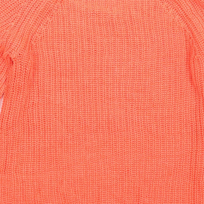 Blue Zoo Girls Pink  Knit Pullover Jumper Size 9-10 Years