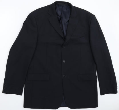 Mens UK Size 42 Marks and Spencer Regular Blue Suit Jacket