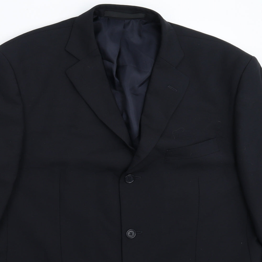 Mens UK Size 42 Marks and Spencer Regular Blue Suit Jacket