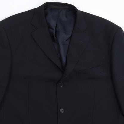 Mens UK Size 42 Marks and Spencer Regular Blue Suit Jacket