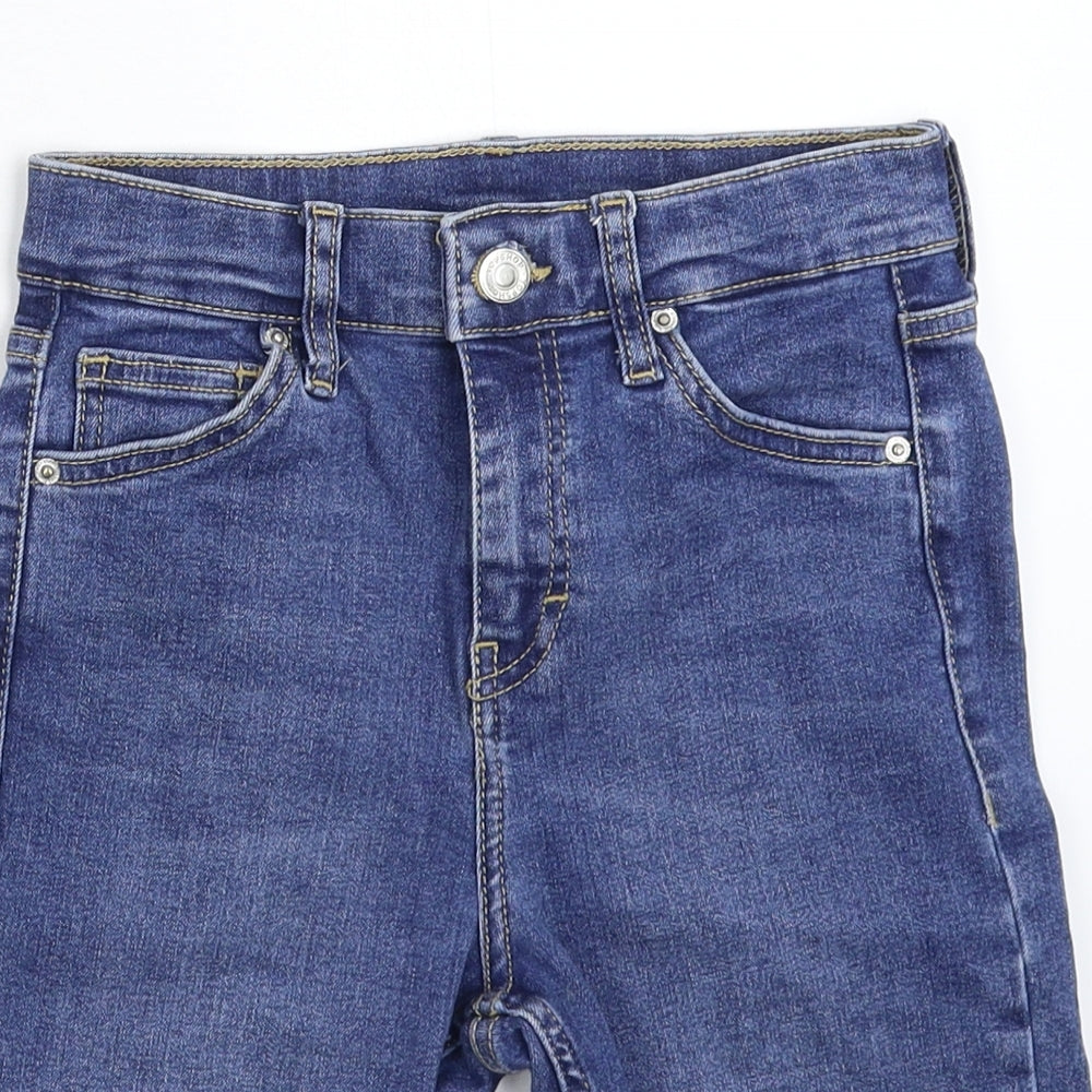Topshop Womens Blue  Denim Bermuda Shorts Size 25 in