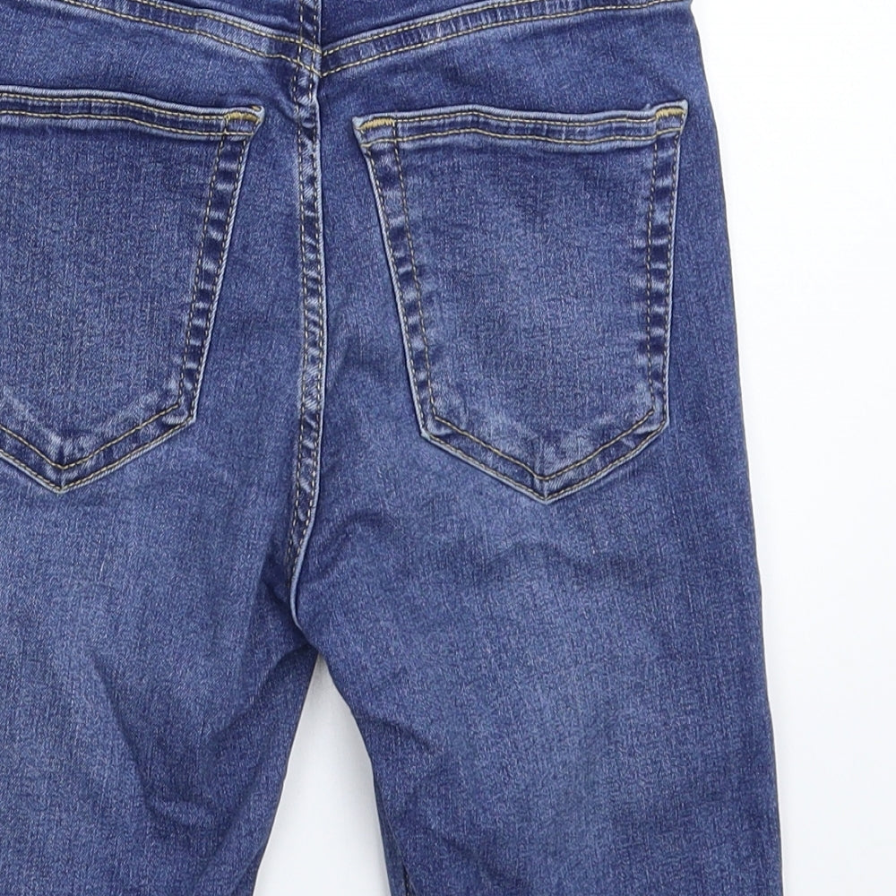 Topshop Womens Blue  Denim Bermuda Shorts Size 25 in