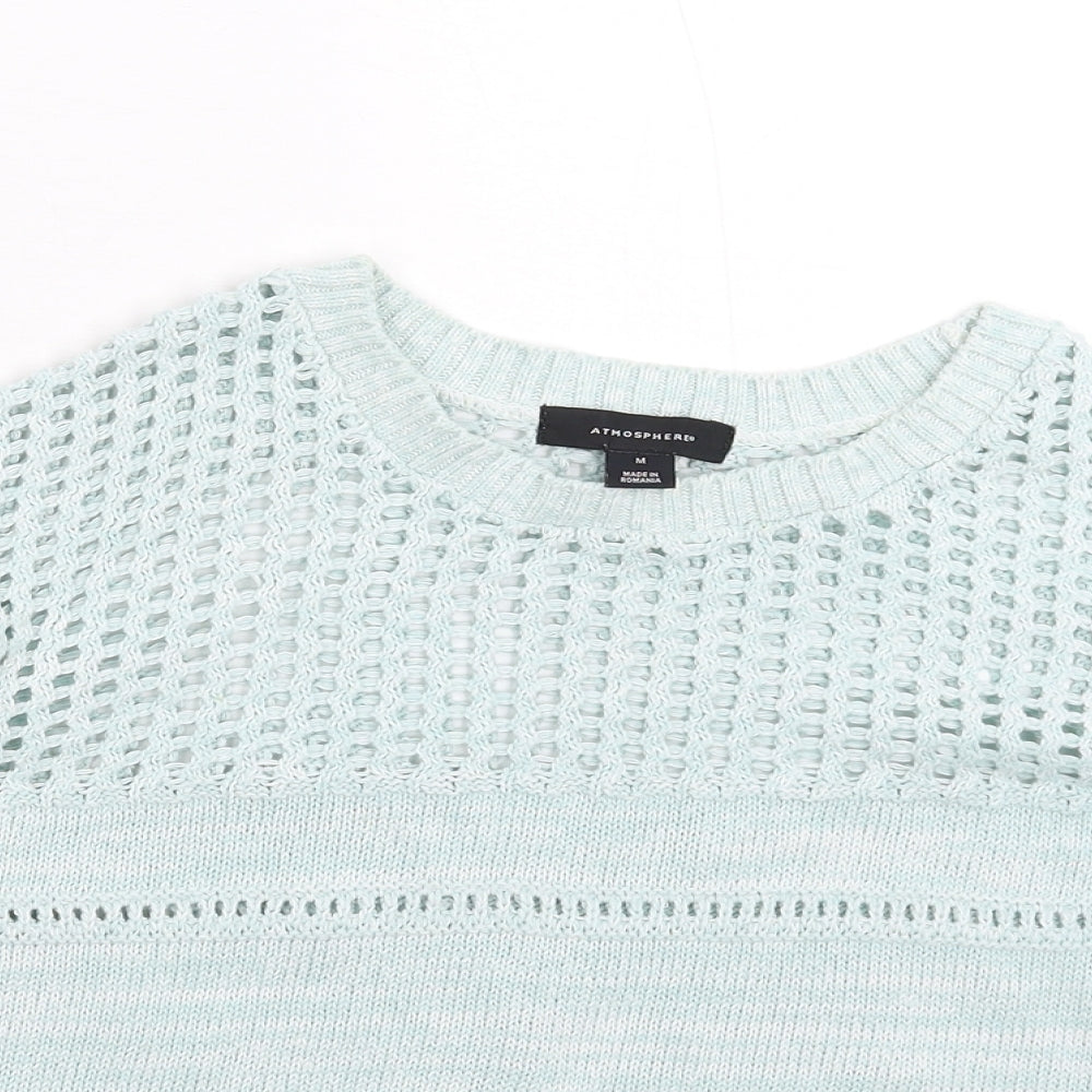Womens UK Size M Atmosphere Green Pullover Jumper