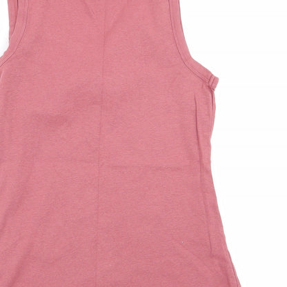 Womens UK Size 12 New Look Pink Basic Tank