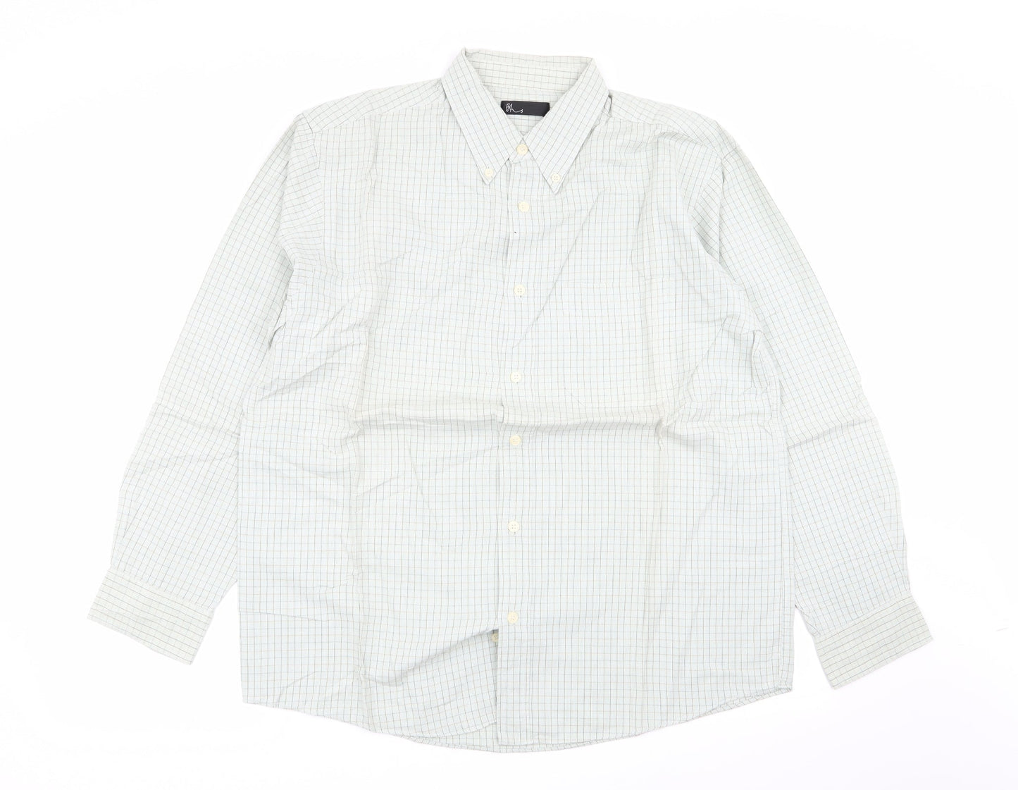 Mens UK Size M BHS Multicoloured  Button-Up Long Sleeve Casual Shirt