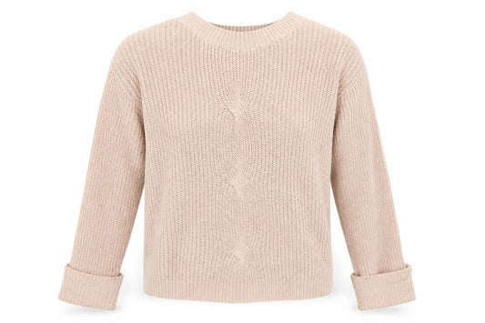 Womens UK Size L SheIn Beige Pullover Jumper