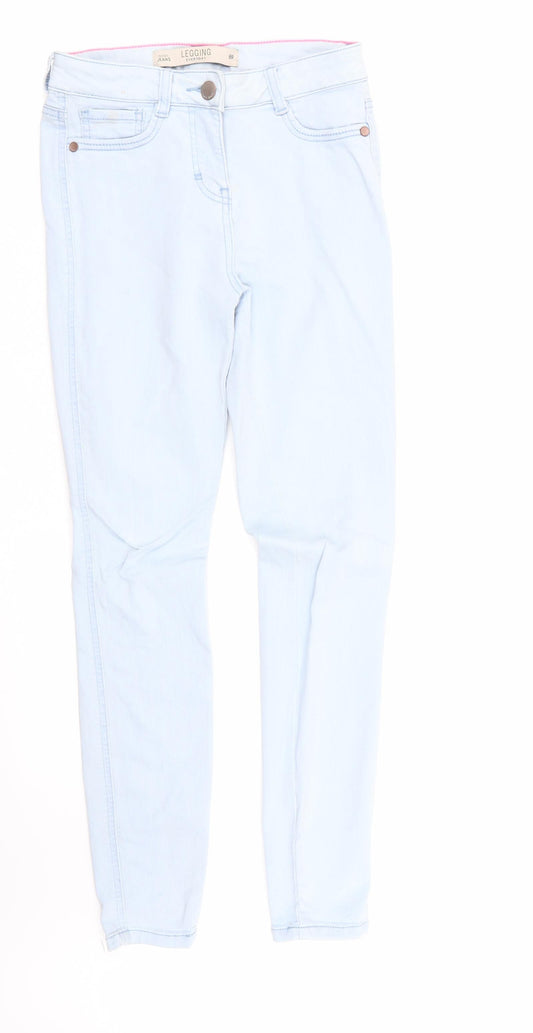 NEXT Womens Blue   Jegging Jeans Size 8 L30 in