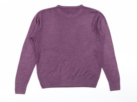 isabelle Womens Purple   Pullover Jumper Size S