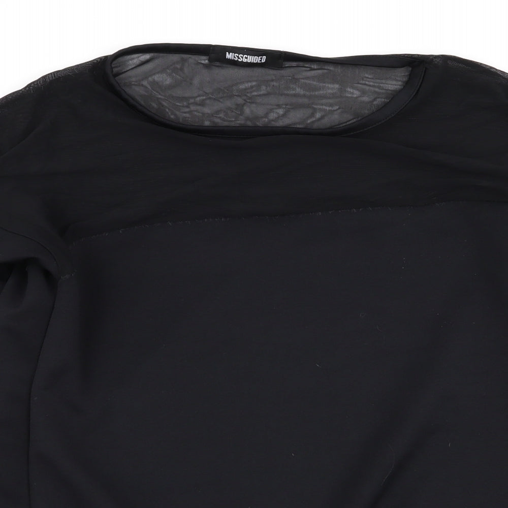 Womens UK Size 10 Missguided Black Pullover Jumper