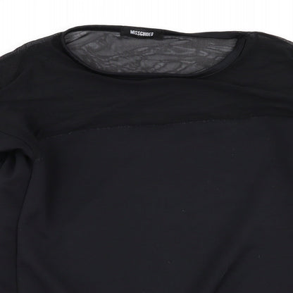 Womens UK Size 10 Missguided Black Pullover Jumper