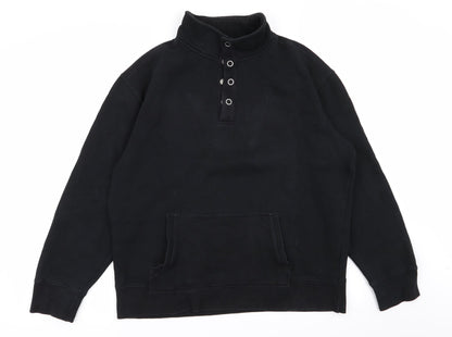 Atlantic Bay Mens Black   Pullover Jumper Size L