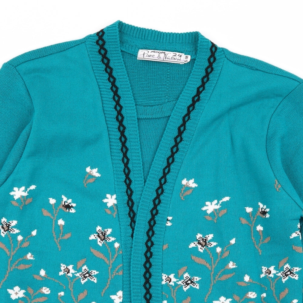 Womens UK Size S Pure & natural Green Pullover Jumper