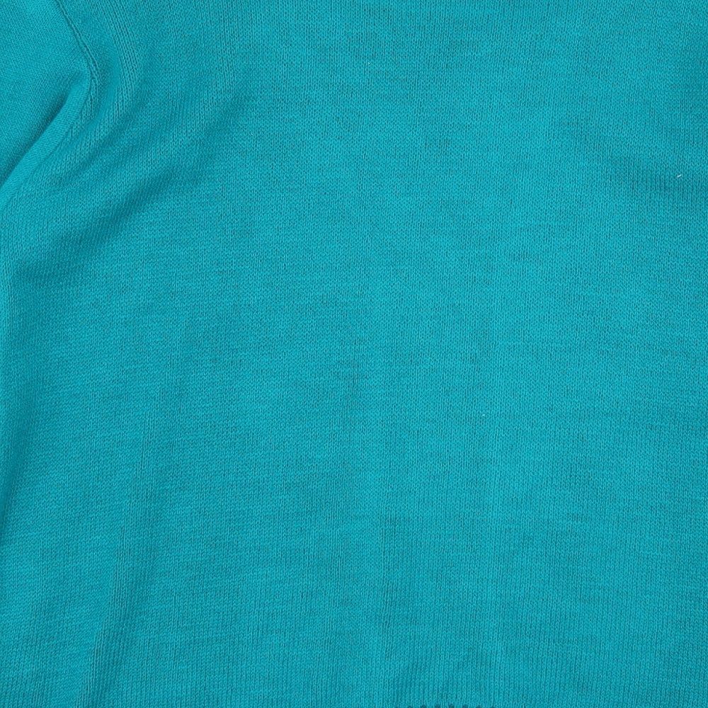 Womens UK Size S Pure & natural Green Pullover Jumper