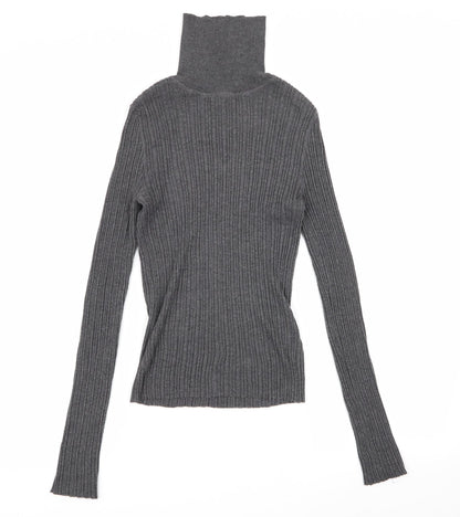 Womens UK Size 12 ASOS Grey Basic T-Shirt
