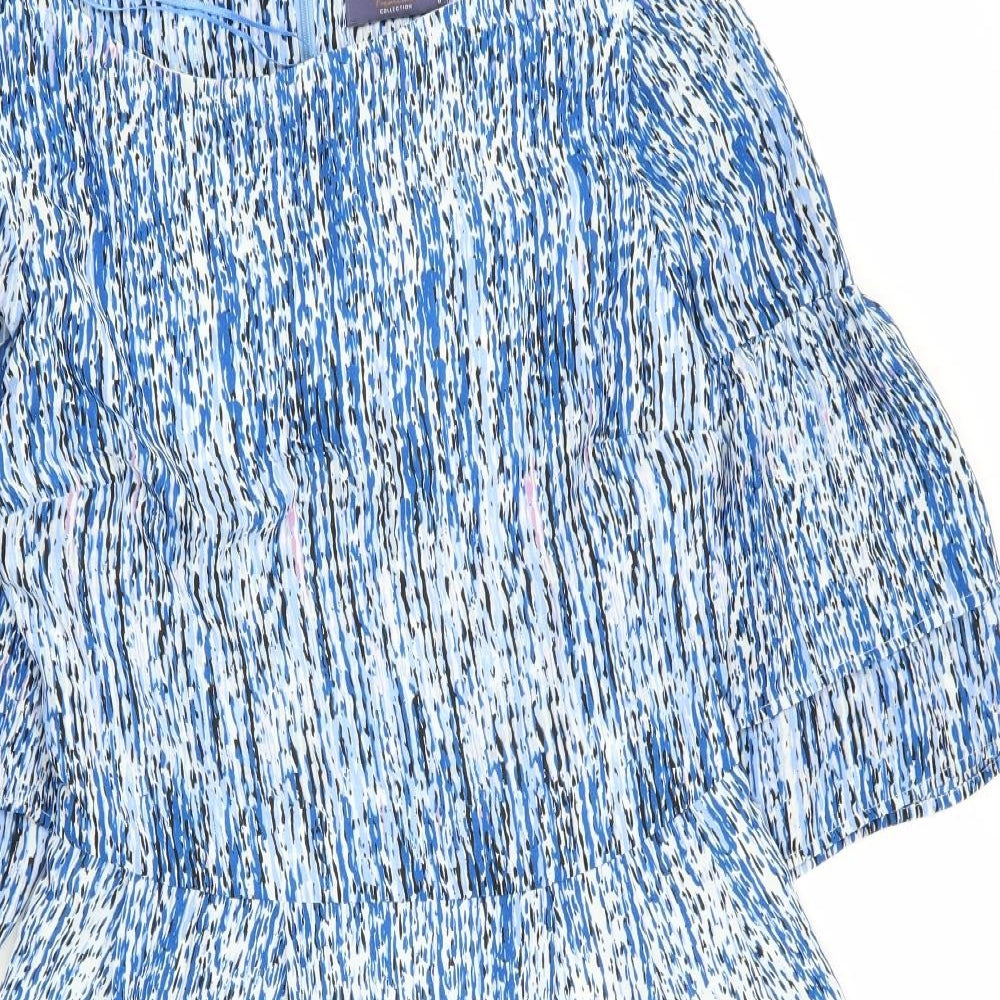 TU Womens Multicoloured Geometric  Fit & Flare  Size 8