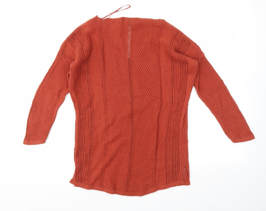 Womens UK Size 8 NEXT Red Basic T-Shirt