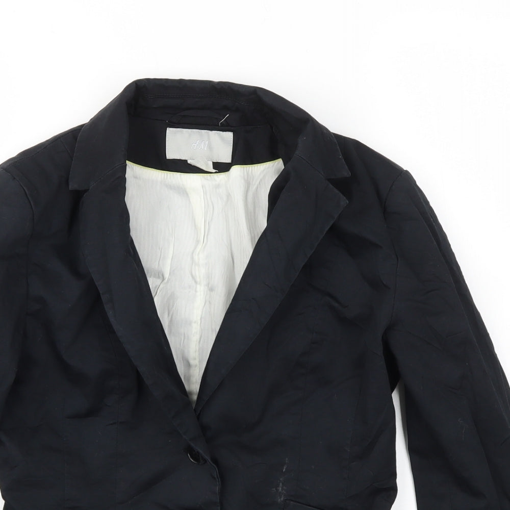 H&M Womens Black   Jacket Blazer Size 6