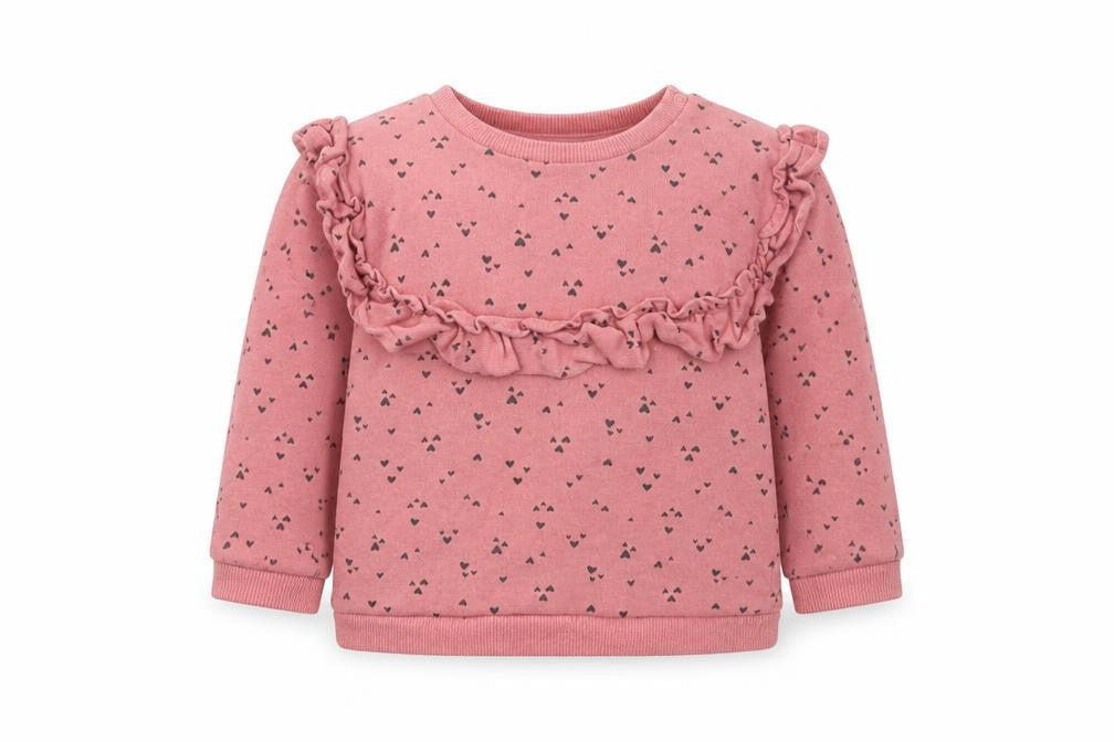 H&M Girls Pink   Pullover Jumper Size 9-12 Months