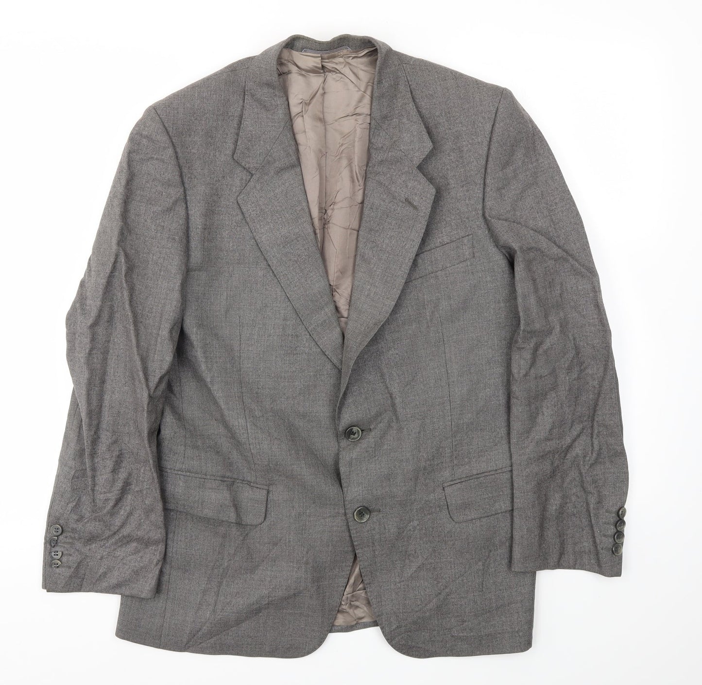 Mens UK Size 38 St Michaels Regular Grey Suit Jacket