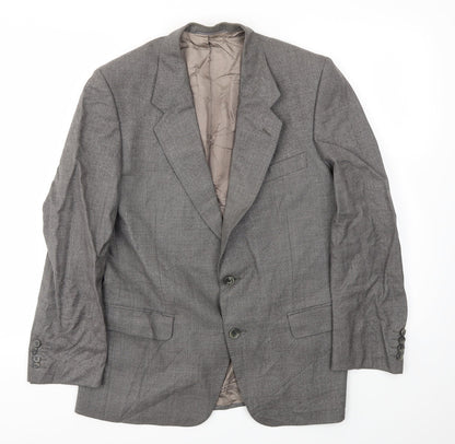 Mens UK Size 38 St Michaels Regular Grey Suit Jacket