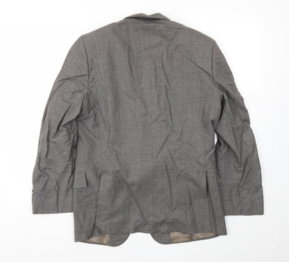 Mens UK Size 38 St Michaels Regular Grey Suit Jacket