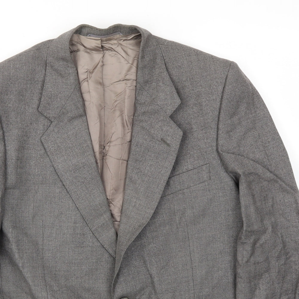 Mens UK Size 38 St Michaels Regular Grey Suit Jacket