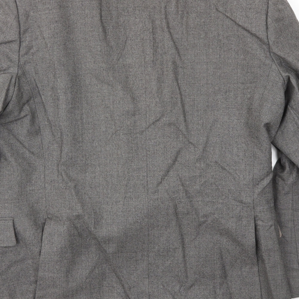 Mens UK Size 38 St Michaels Regular Grey Suit Jacket