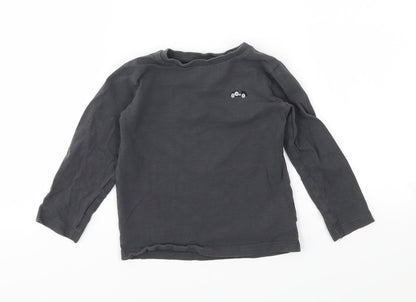 NEXT Girls Grey   Basic T-Shirt Size 24 Months