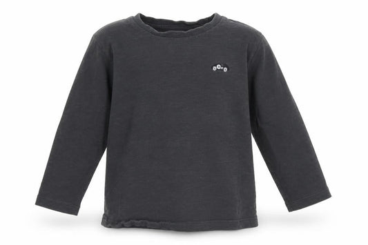 Front view of Next girls’ grey basic t-shirt, size 24, months