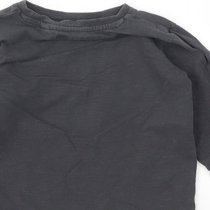 NEXT Girls Grey   Basic T-Shirt Size 24 Months