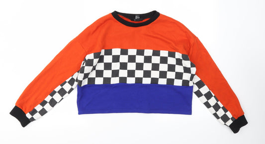 FOREVER 21 Womens Multicoloured Geometric  Pullover Jumper Size S