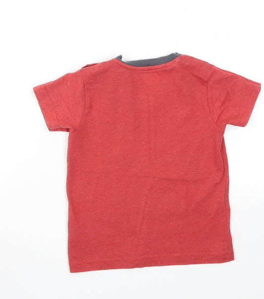 Nutmeg Boys Red   Basic T-Shirt Size 2-3 Years