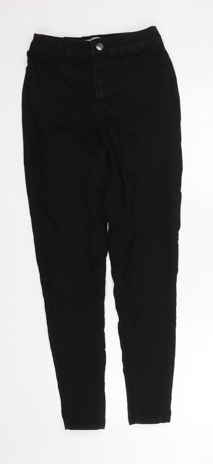 DTT Womens Black  Denim Skinny Jeans Size 8 L27 in