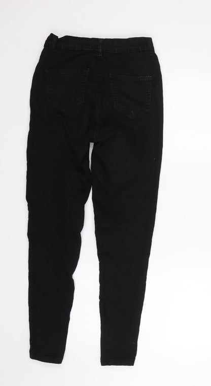 DTT Womens Black  Denim Skinny Jeans Size 8 L27 in