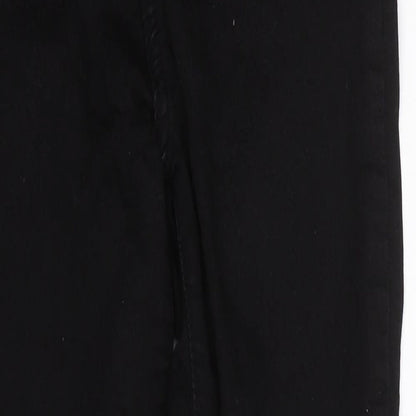 DTT Womens Black  Denim Skinny Jeans Size 8 L27 in