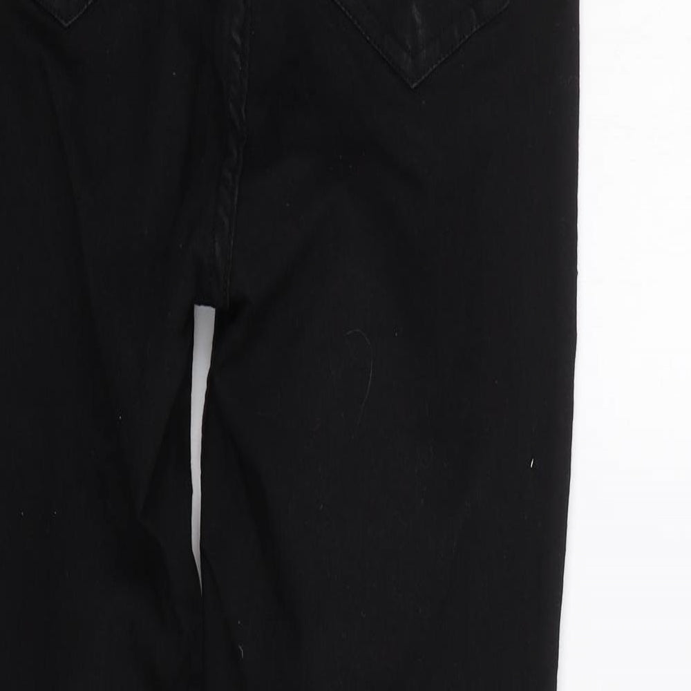 DTT Womens Black  Denim Skinny Jeans Size 8 L27 in