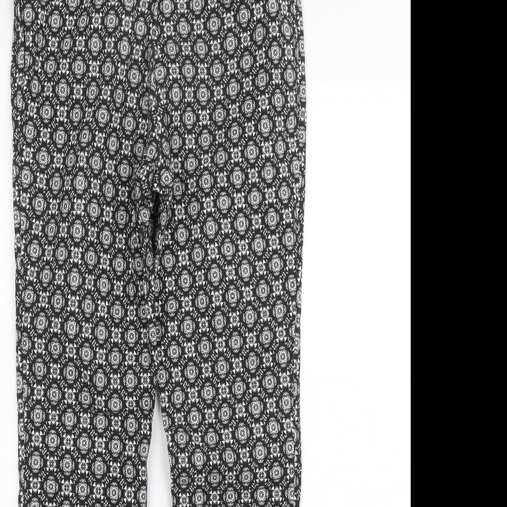 Womens UK Size 8 Atmosphere Regular Fit Capri Black Trousers