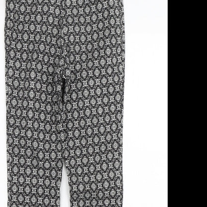 Womens UK Size 8 Atmosphere Regular Fit Capri Black Trousers