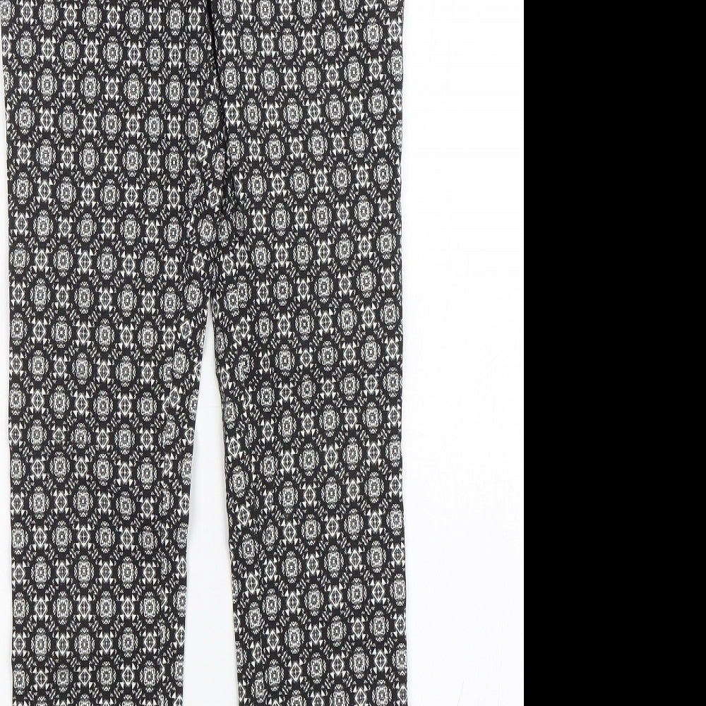 Womens UK Size 8 Atmosphere Regular Fit Capri Black Trousers