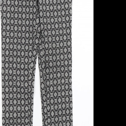 Womens UK Size 8 Atmosphere Regular Fit Capri Black Trousers