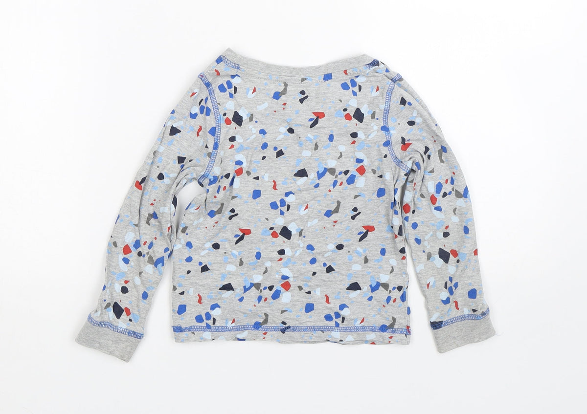 Tu Boys Grey Spotted   Pyjama Top Size 3-4 Years