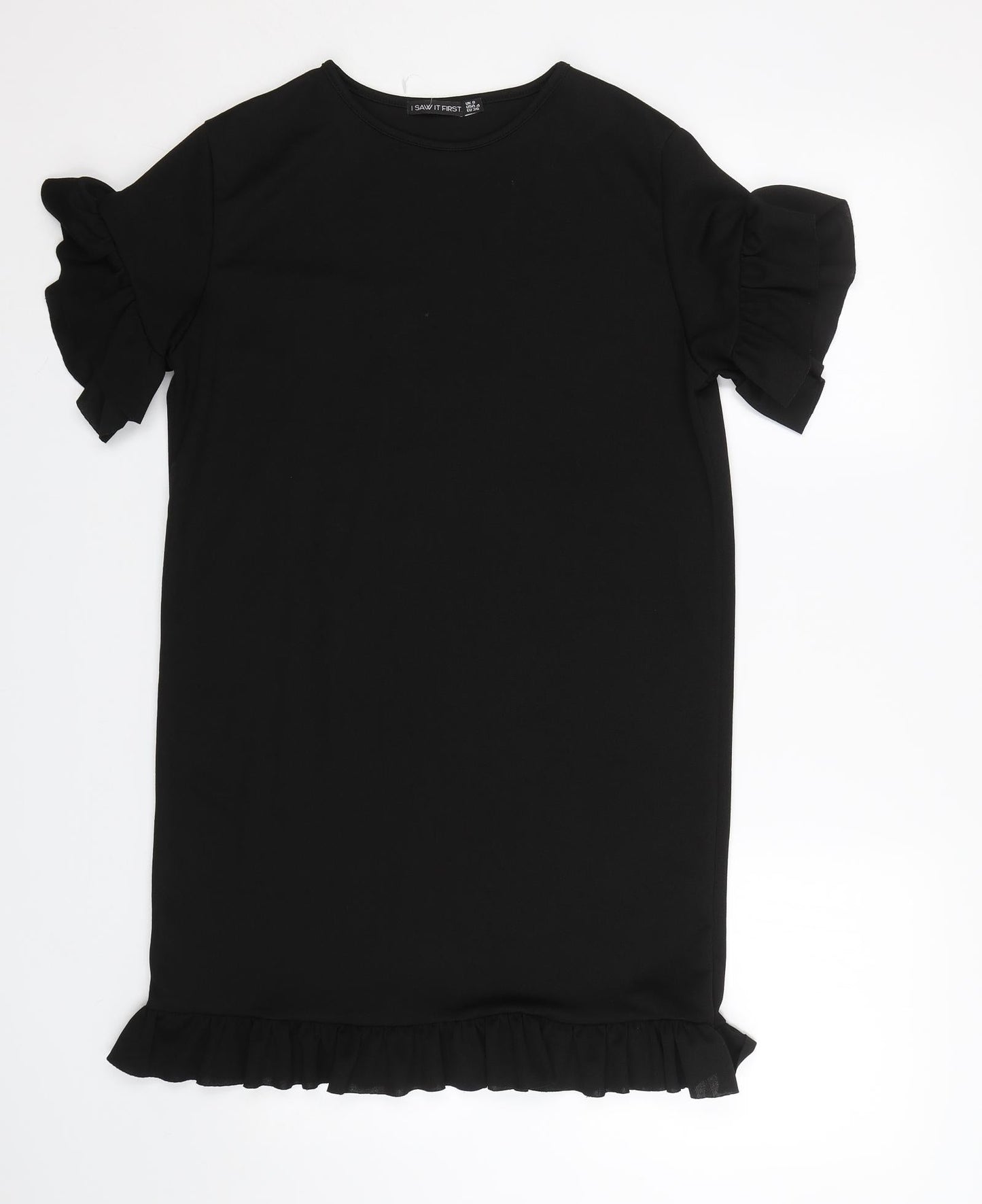 I SAW IT FIRST Womens Black   T-Shirt Dress  Size 8