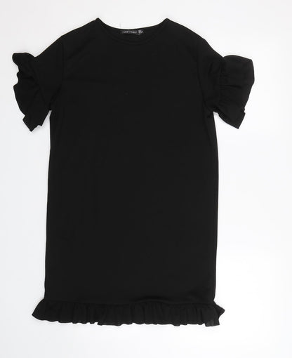 I SAW IT FIRST Womens Black   T-Shirt Dress  Size 8