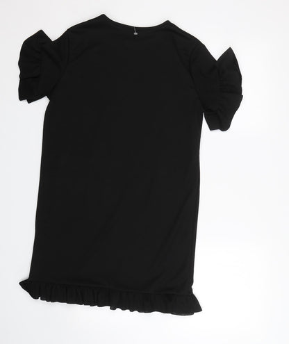 I SAW IT FIRST Womens Black   T-Shirt Dress  Size 8