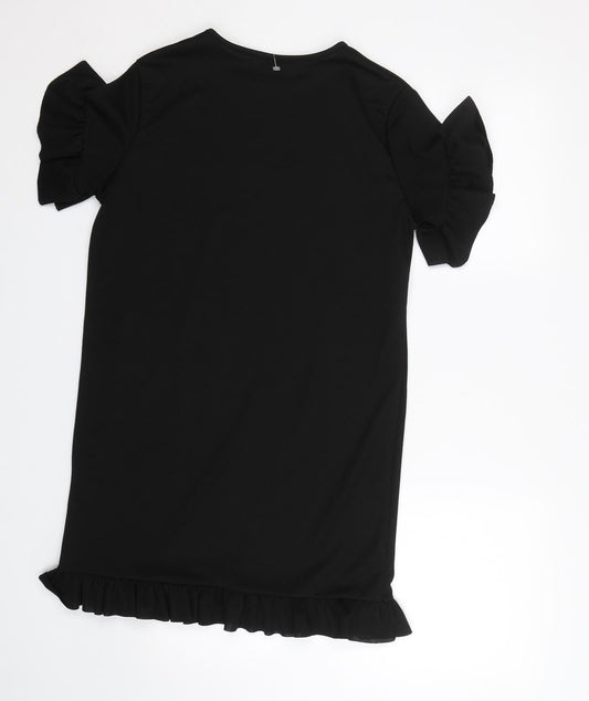 I SAW IT FIRST Womens Black   T-Shirt Dress  Size 8